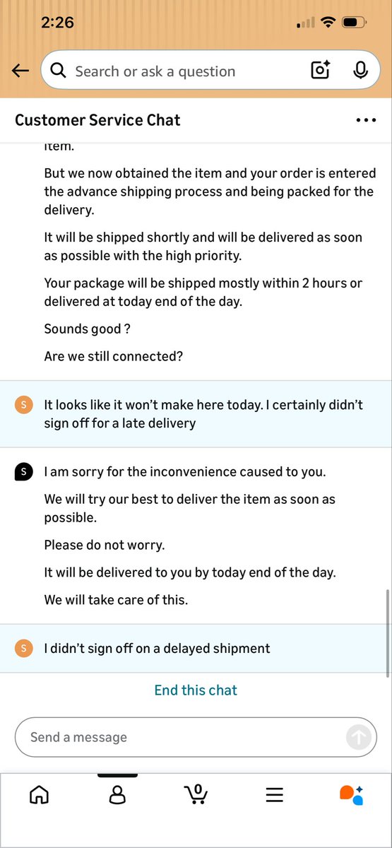 StevenJohnGauss's tweet photo. This was supposed to arrive today. Once again, Amazon gotcha. Their CS lie through their teeth. It will at best be here tomorrow assuming I don’t have to travel to the back end of Mesquite to sign for it. That’s another fun Amazon game. https://t.co/rhdrXfvkkb