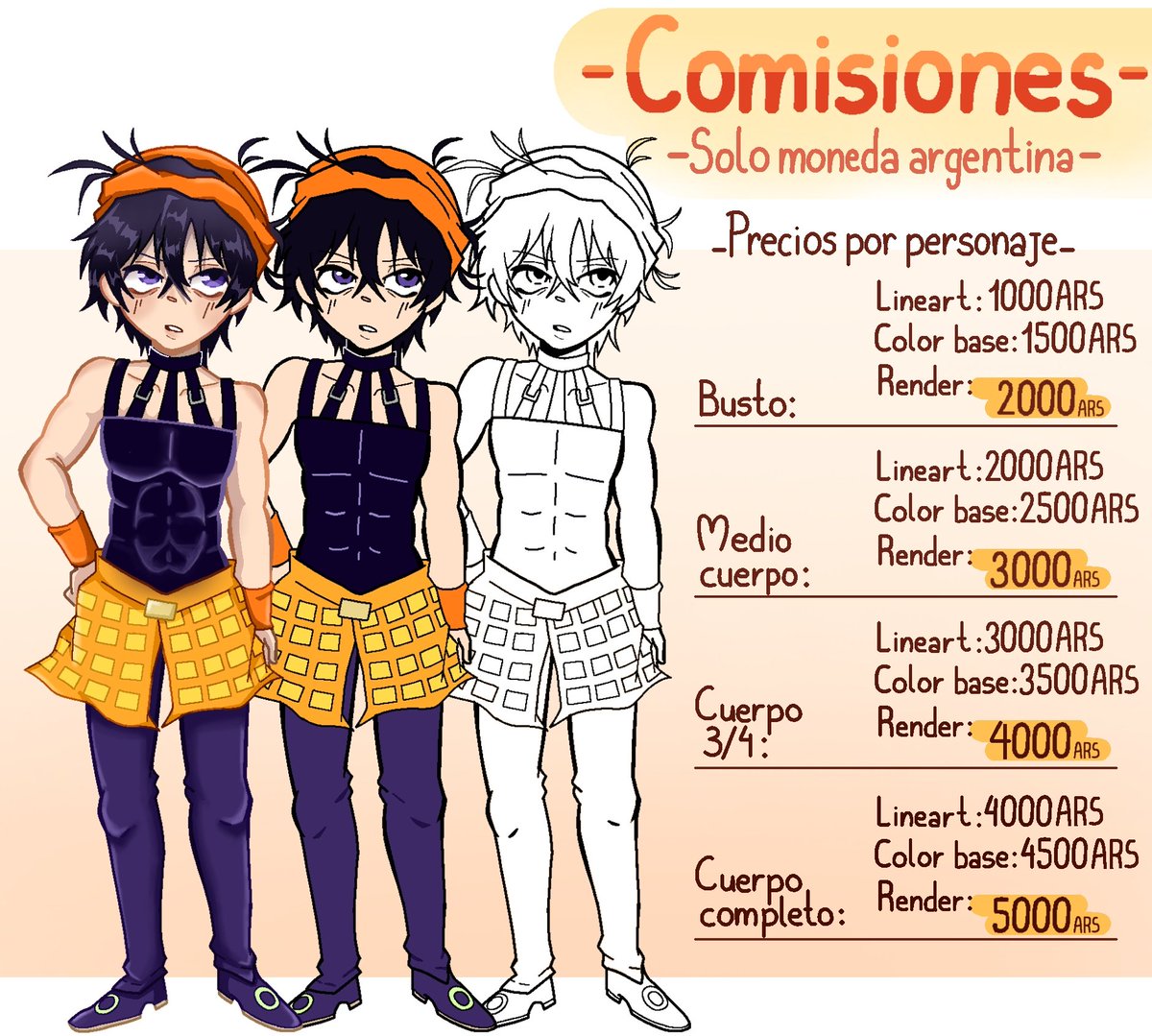 Mait36463's tweet photo. HOLII GENTE, estoy muy nervioso pero decidí abrir comisiones por si les interesa :3
Por ahora solo están disponibles para Argentina T-T
(Si pueden compartir me ayudaría bastante 🙏)
Los amo a todos 💛💛
#comisiones #comisionesargentina https://t.co/7ordCFclws