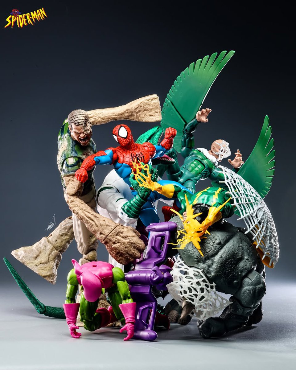 ActionActionFig's tweet photo. Spider-Man vs. Villains

PC - @mrleeee IG

#ActionFigure #Marvel https://t.co/UXpHtH8IfU