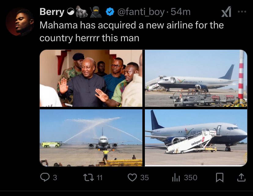 Lmao NDC FOLKS and propaganda, lies and deception. John mahama and his FOOTSOLDIER , no difference..