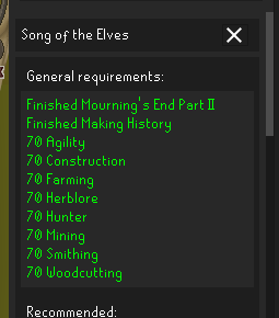MorcicRS's tweet image. is it time to start Song of The Elves? #OSRS #OSRSIronman #SOTE #Gaming