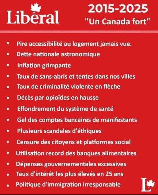 À cause de qui, à cause de quoi... À cause du <a href="/LiberalQuebec/">Parti libéral du Québec</a> , avec charette devant les beus.