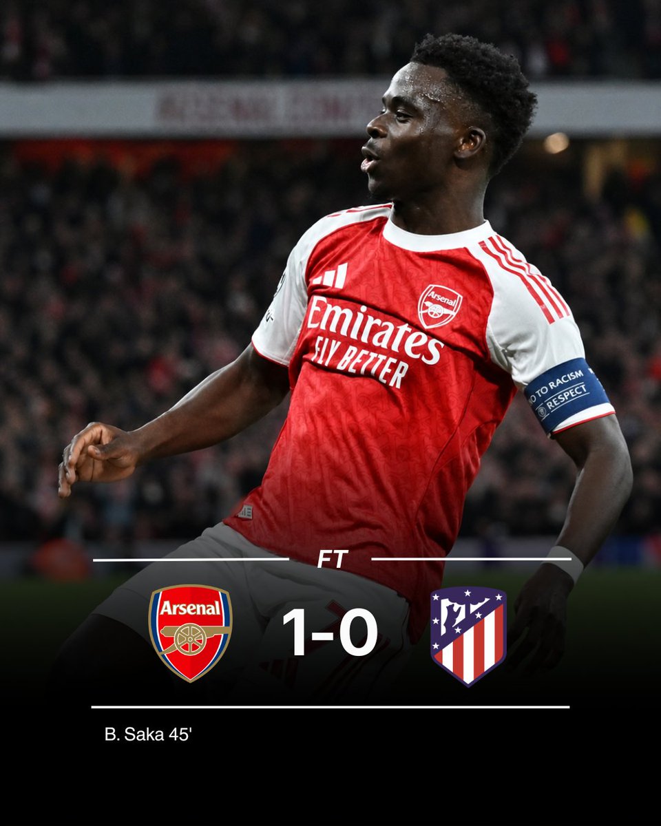 OMFofficial's tweet photo. ARSENAL TO THE CHAMPIONS LEAGUE FINAL! 🔴⚪🔥
Arsenal 1-0 Atlético Madrid — one goal, one massive night, one step closer to glory.

North London is dreaming again! 🏆✨ COYG! ❤️🤍

#arsenal #atleticoarsenal #ucl #uclfinal https://t.co/hscuc11IMT