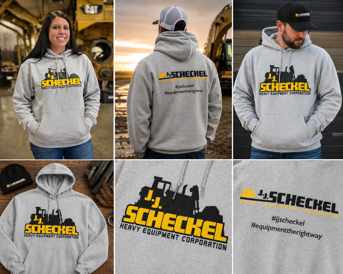 JJScheckel's tweet photo. New order of grey hoodies just in! Get yours here 👉 https://t.co/qqG7zg58hJ

#heavyequipment #jjscheckel #hoodies https://t.co/U7ynJBamHE