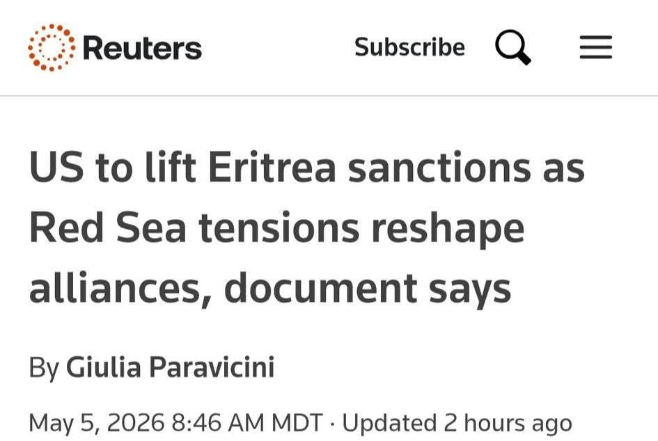 DahlaKib's tweet image. US to lift sanctions imposed on #Eritrea.