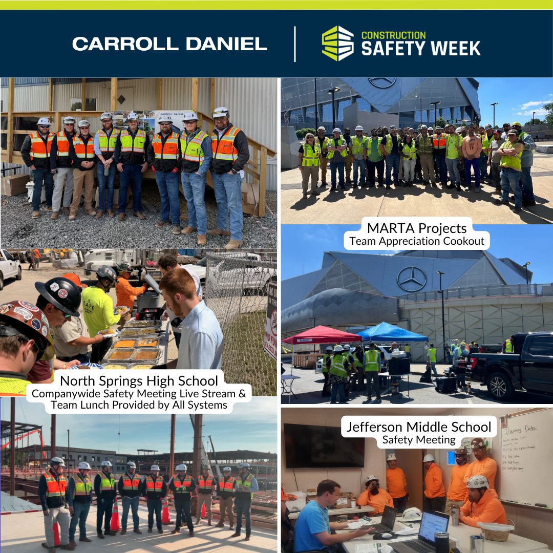 CarrollDanielCo's tweet photo. Today’s #ConstructionSafetyWeek focus is on planning - taking the time to evaluate risks, prepare for the work ahead, and ensure the right controls are in place before anything begins. https://t.co/WDGNUmXtA7