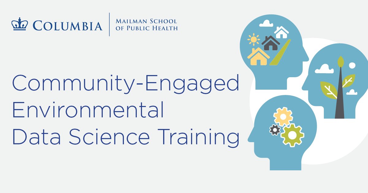 UW_PHI's tweet photo. Register for our hybrid Community-Engaged Environmental Data Science Training July 9-10! @ColumbiaMSPH @UW &amp; @HarvardChanSPH team up with experts to teach key concepts for conducting environmental health research. Early-bird rates through 5/15: https://t.co/9jsOoTQiGy https://t.co/5bYDv69p4T