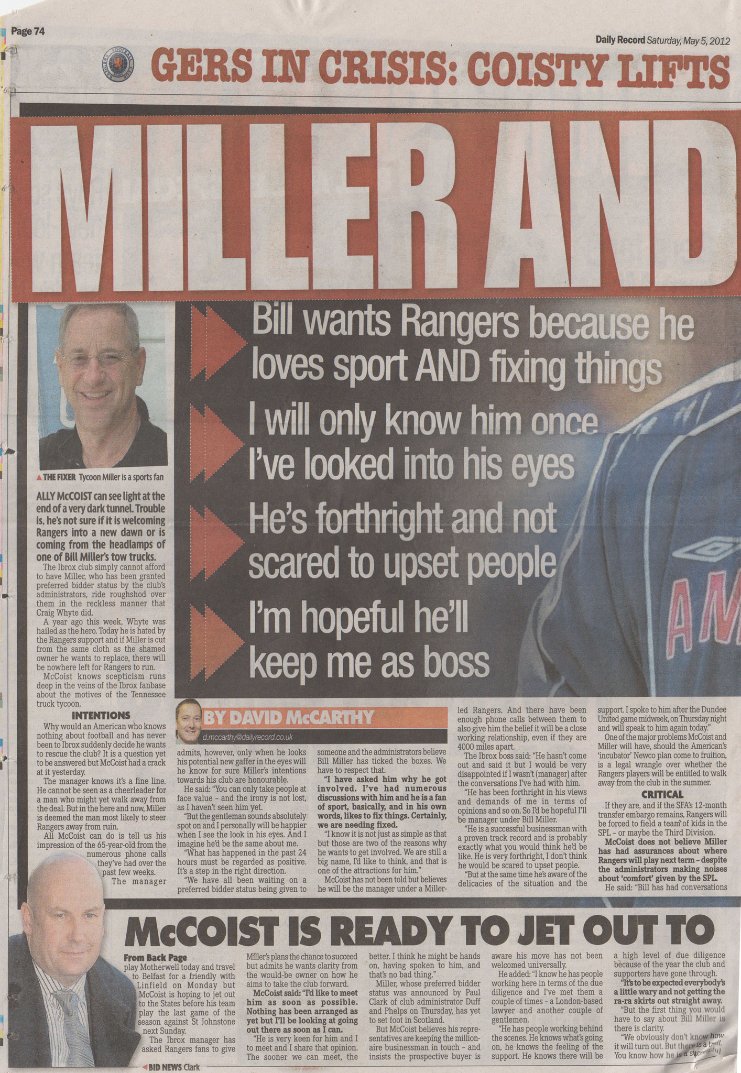 Craig Whyte tweet media