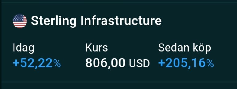 JonnyLarssson's tweet photo. Sjukaste på länge! 🤑 #sterlinginfrastructure https://t.co/oIND8CYNes