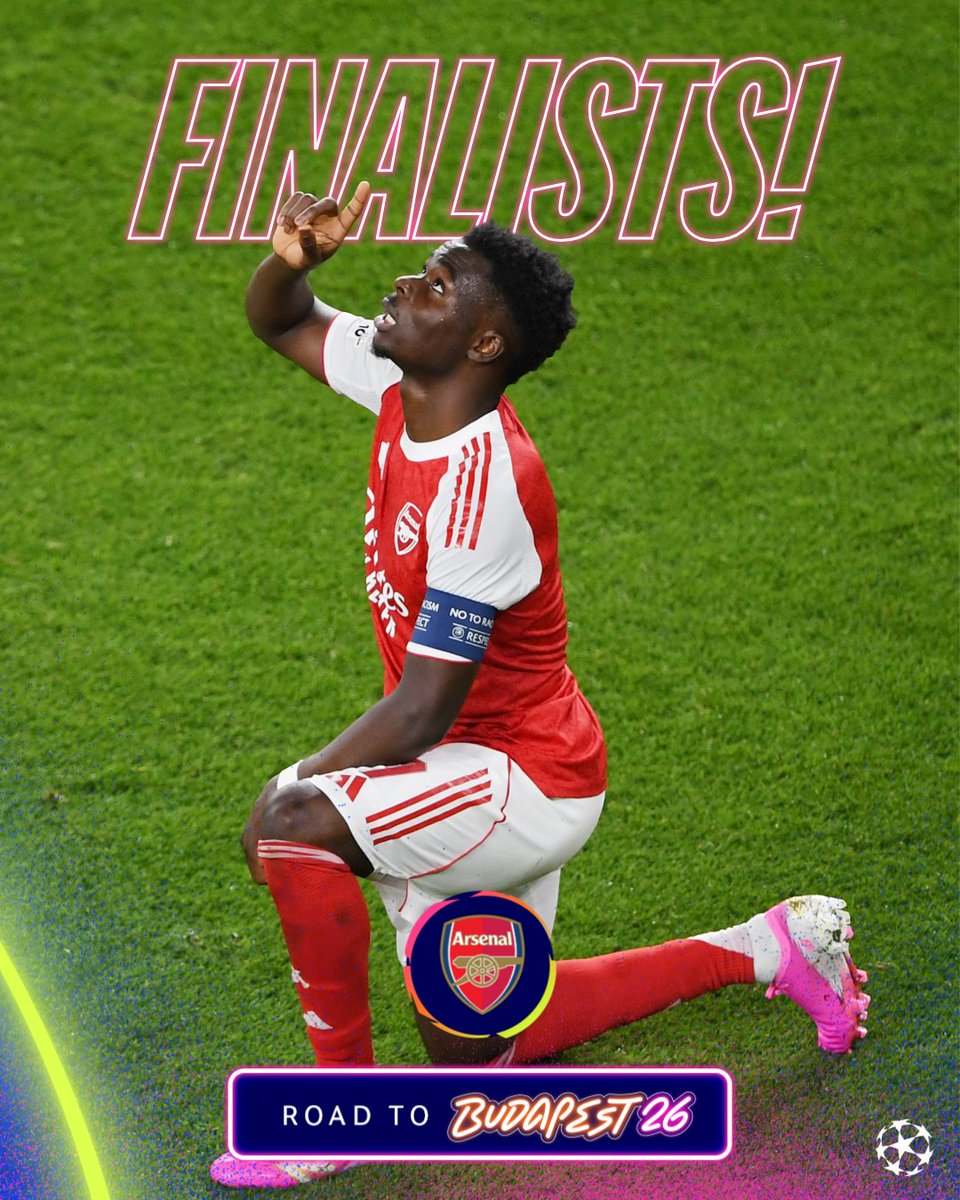 アーセナルがチャンピオンズリーグ決勝戦へ！👏 #UCL