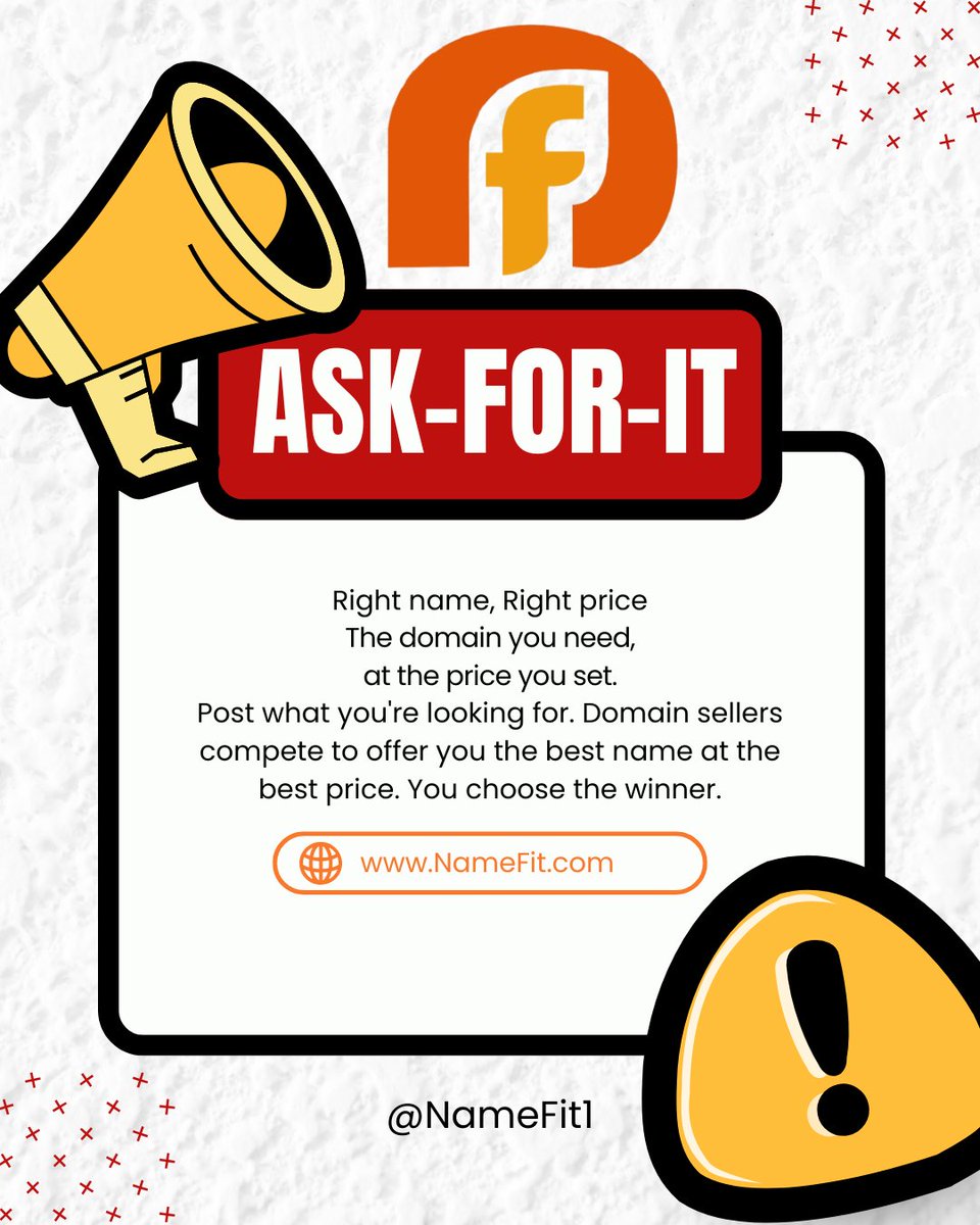 namefit1's tweet photo. Join #AskForIt today & get the #BestDeals when u #Buy or #Sell #Domains!
https://t.co/XaBXEBunfy
#domain #domainname #domainnames #domainsale #domainsforsale #premiumdomains #domainFORsale #domaininvesting #domainnameforsale #domainbroker #sale #domainer #selldomains #buydomain