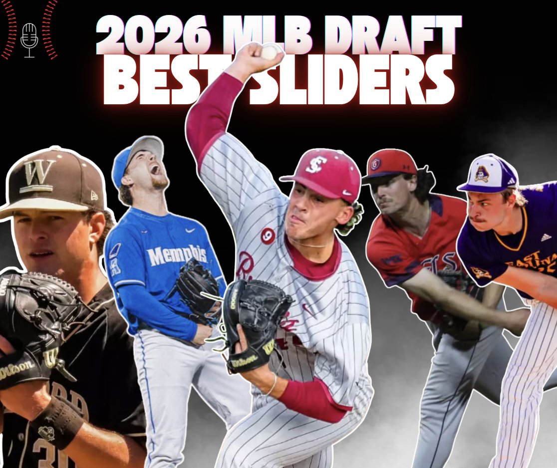 JoeDoyleMiLB's tweet photo. Decided to write about some of the best sliders college baseball has to offer. These guys' breaking balls have a good chance of getting them drafted in July.

And my Stuff+ model agrees.

👇STORY👇 https://t.co/ssnDgKXO4d