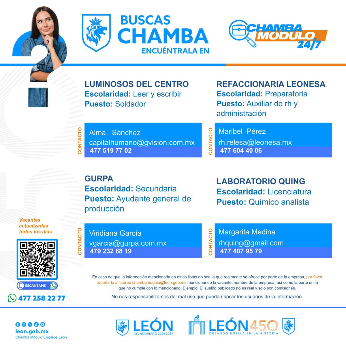 Chamba Módulo Empleos León tweet media