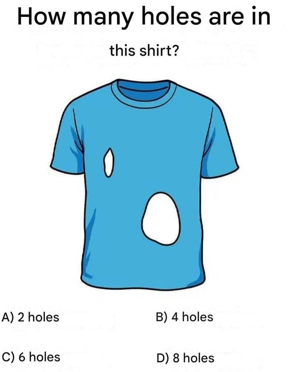 Areeba94440's tweet photo. How many holes? https://t.co/USIeb6Iw0X