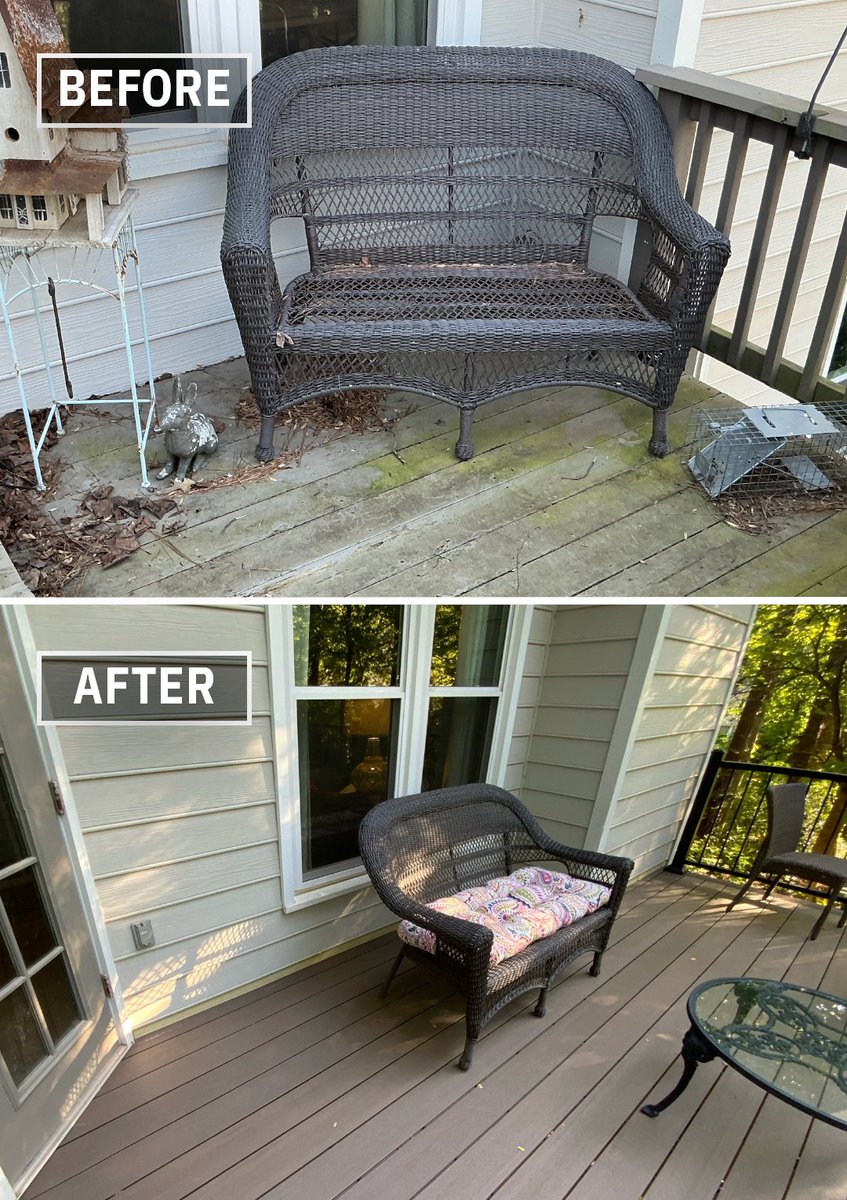 outbackdeckatl's tweet image. From worn and weathered to fresh and inviting! 

If your deck could use a little love, we’re here to help turn your vision into something beautiful, safe, and built to last.

Call us Today: (678) 326-4300

#BeforeAndAfter #DeckMakeover #OutdoorLiving #DreamDeck