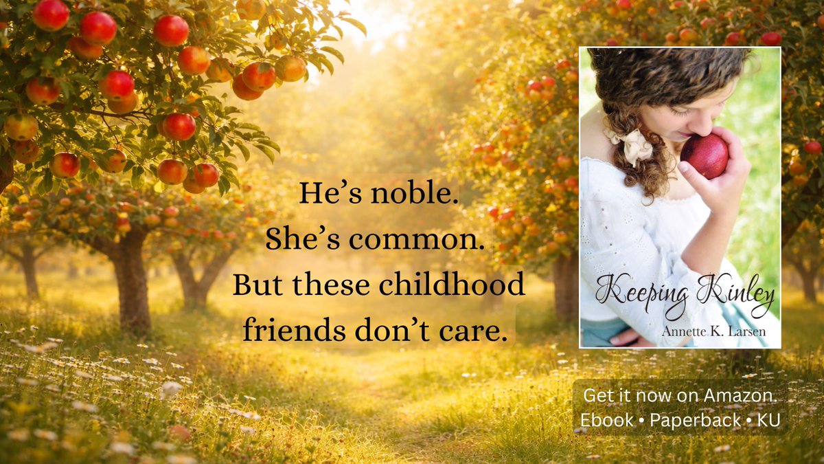 "Rylan made me feel like things were possible. Like I was possible, and he was possible, and we could be possible together." 
Kinley is content tending her apple orchard until a chance meeting with a childhood friend changes her priorities. 
a.co/d/j6HQwh4
#CleanRomance