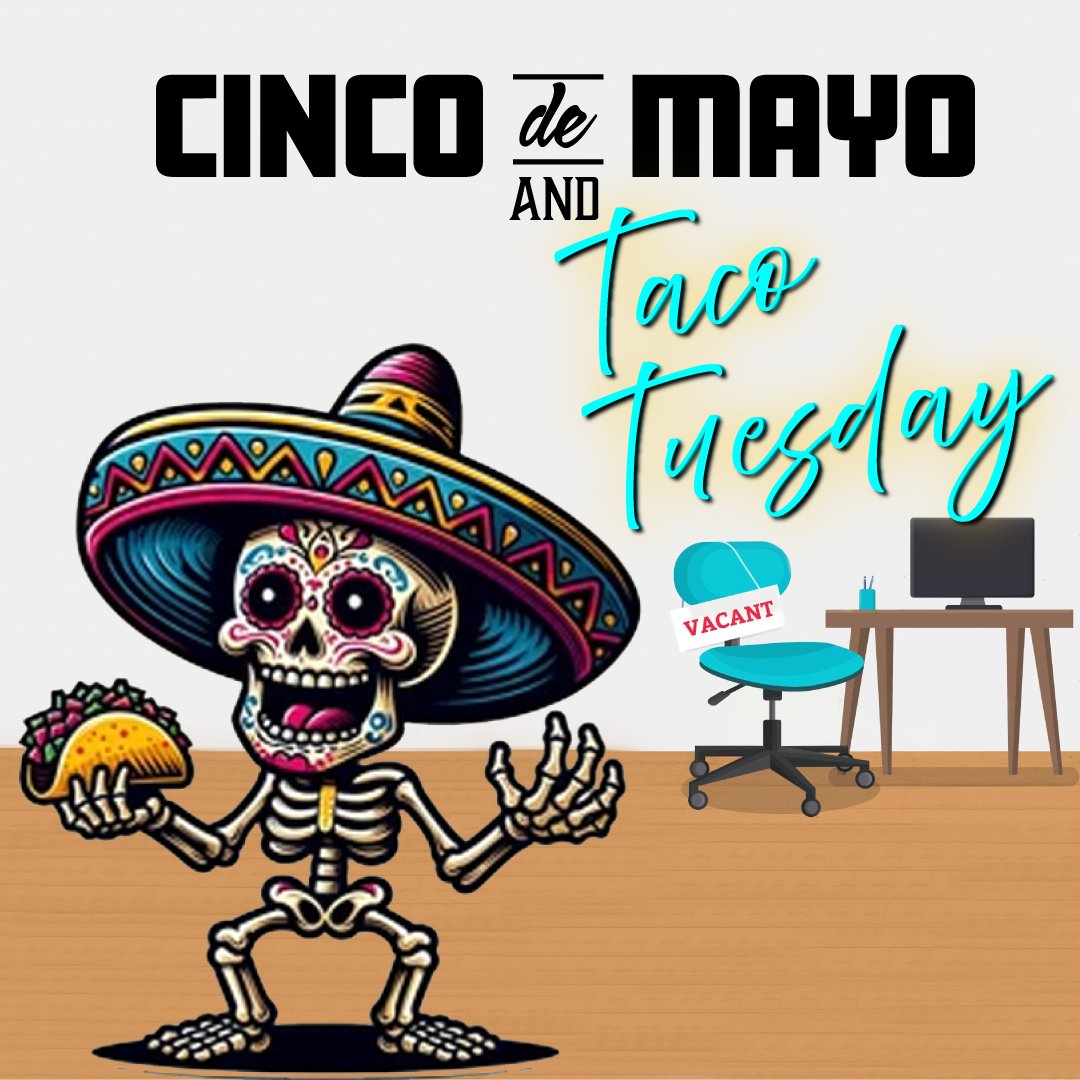 AutomatedResult's tweet photo. 🌮 It’s Cinco de Mayo and Taco Tuesday… talk about a perfect combo!
Just like the best tacos need the right ingredients, your business needs the right IT support to stay running smoothly. No one wants a “tech meltdown” in the middle of their fiesta.🪇🌶️
#CincoDeMayo #TacoTuesday https://t.co/ARpPzVKj5N