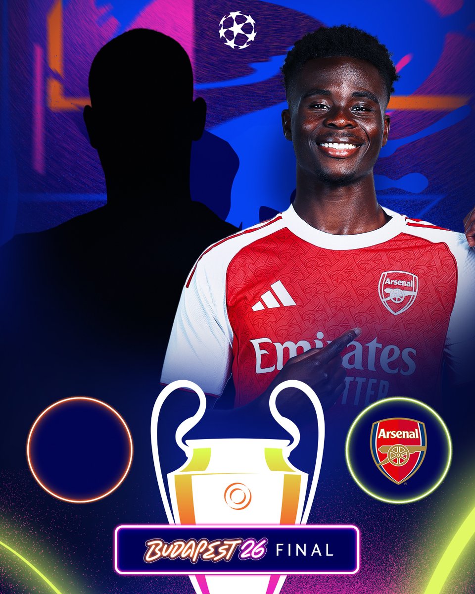 First finalist confirmed ✅

Who will face Arsenal in Budapest? 🤔

#UCL