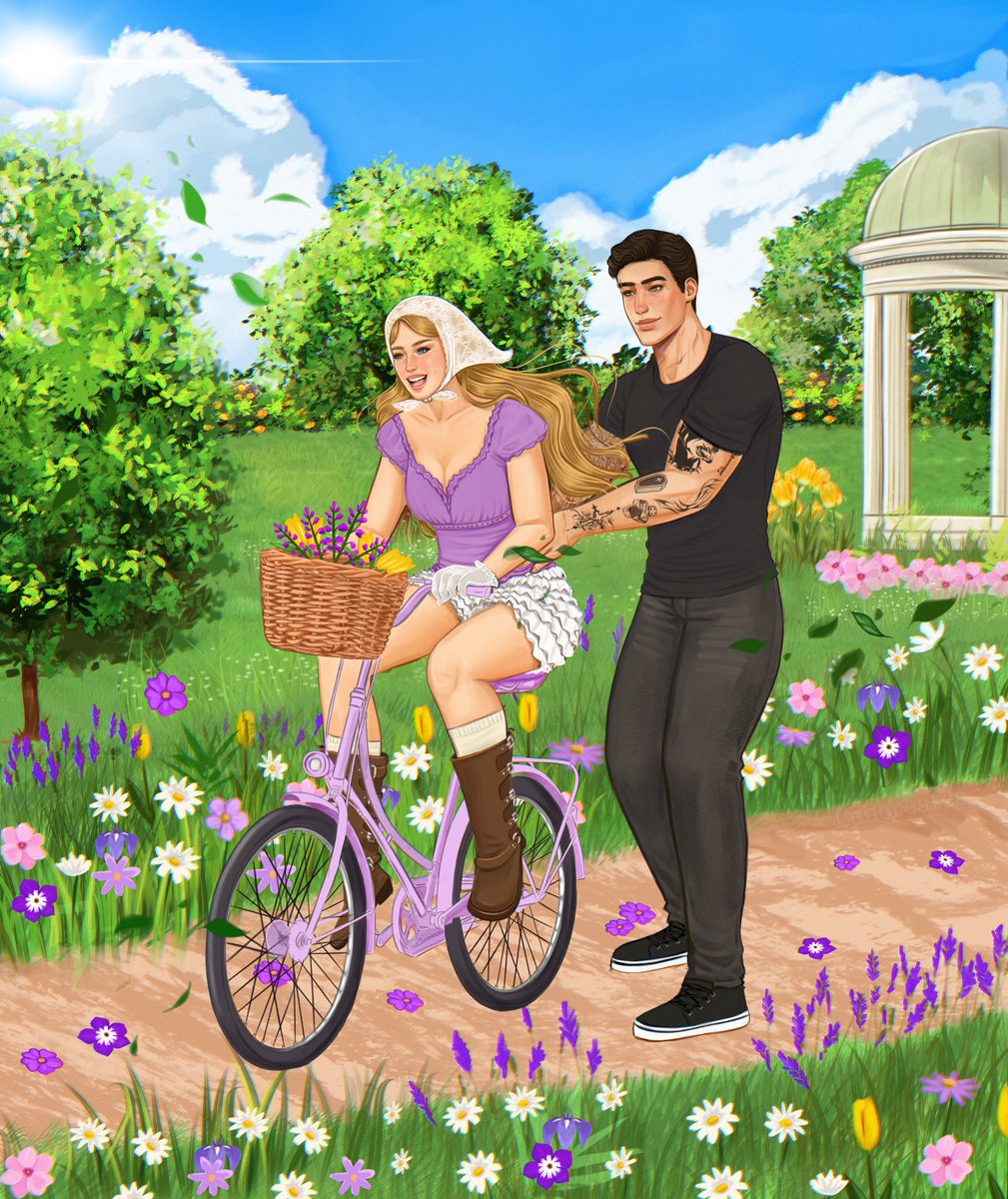 autorabae's tweet photo. ela nunca aprendeu a andar de bicicleta por medo de “cair” dai ele descobre e prepara uma surpresa em uma cidade que ela queria muito visitar só pra ensiná-la a andar lá 😭🌟🫶🏻💜 FAVS!!!! https://t.co/zldrUb1KA2