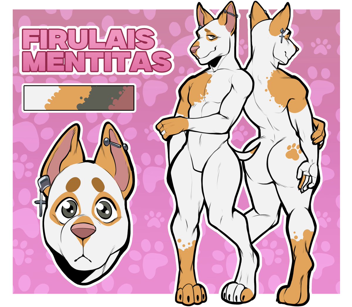 FiruMentas's tweet photo. Finally an official look for my fursona. I love him 🖤✨

🎨: @GoldenFox404 https://t.co/uoYJIL7JpS