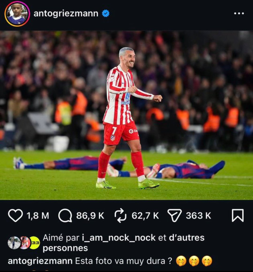 ImFrenkieFCB's tweet photo. Que bonito es el karma , rata inmunda @AntoGriezmann  JODETE ,
JODETE  JODETE  JODETE  JODETE  🤣🤣🤣🤣🤣🤣🤣🤣 https://t.co/5Hr43cwXpG