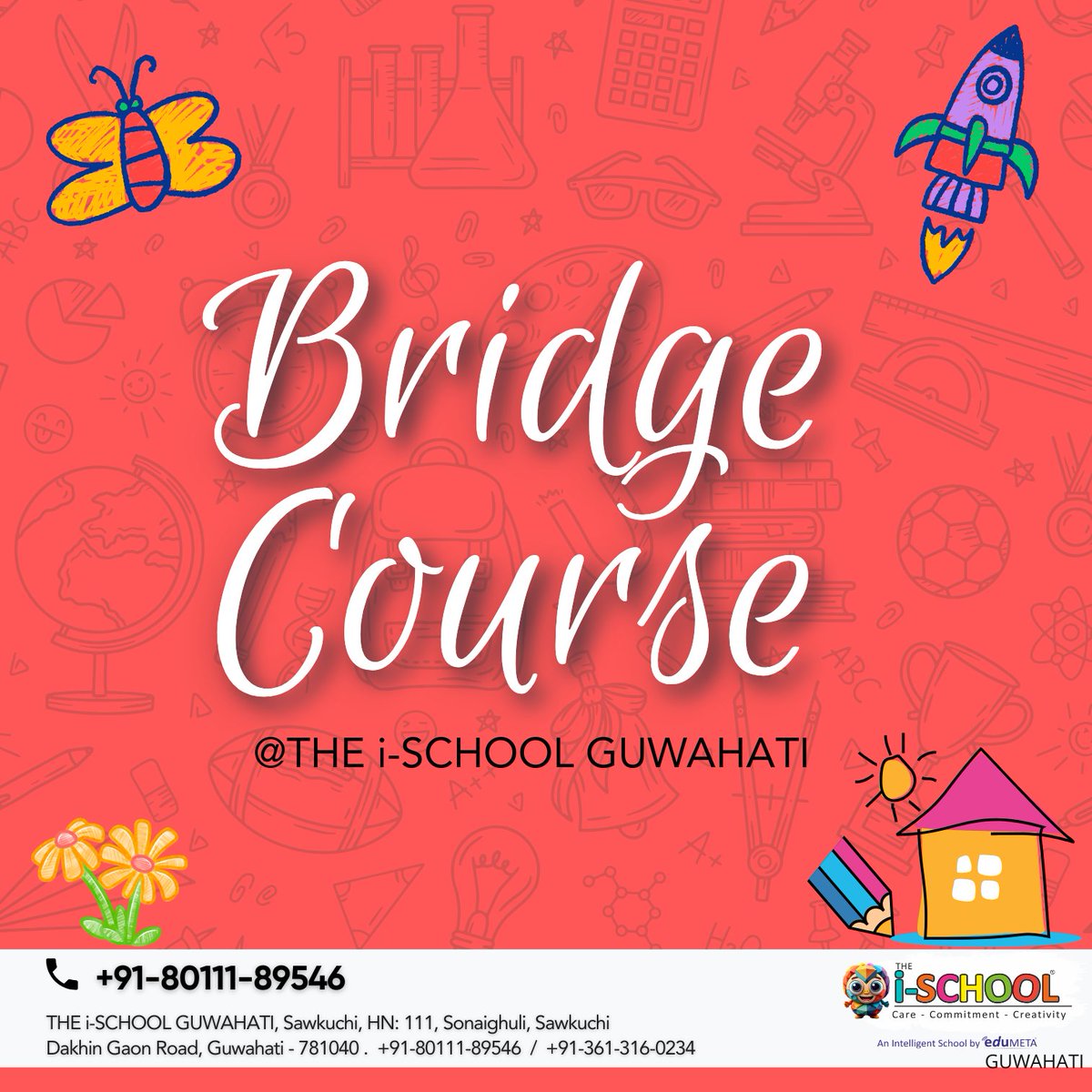 iSchoolGhy's tweet photo. Bridge Course at THE i-SCHOOL #Guwahati

✨Help your child smoothly transition between classes with our specially designed Bridge Course, filled with fun activities, worksheets, and guided classroom learning. 💛🌱

📞 Call/WhatsApp: +91-80111-89546

#BridgeCourse #THE_i_SCHOOL https://t.co/5p0qhwSUt4