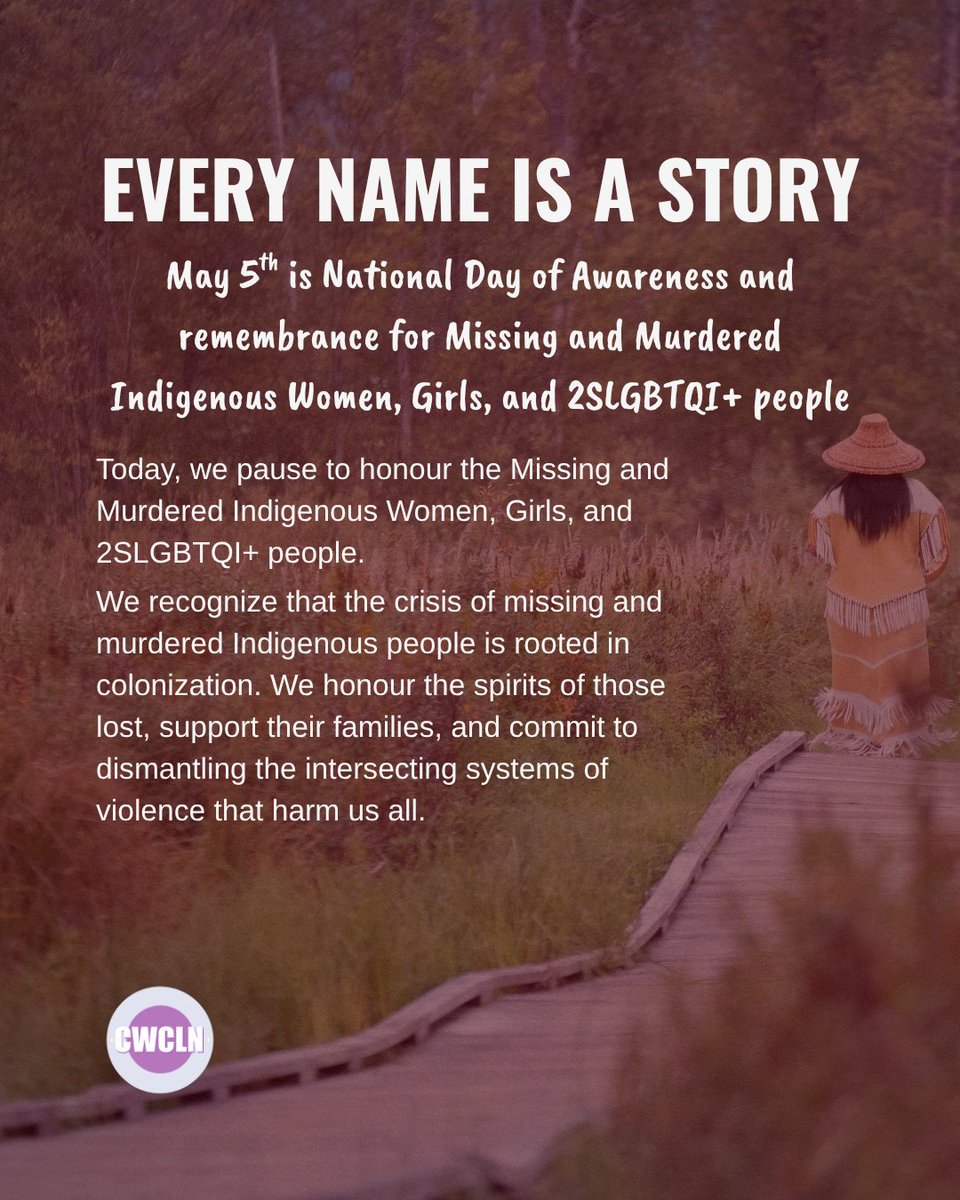 _CWCLN's tweet photo. Today we remember, but we also act. The MMIWG crisis continues. Stand with families. Support Indigenous-led work.
//
Aujourd’hui, nous nous souvenons, mais nous agissons aussi. La crise des FFADA continue. Soyons solidaires des familles. Soutenons les initiatives autochtones. https://t.co/sikrsIc7la