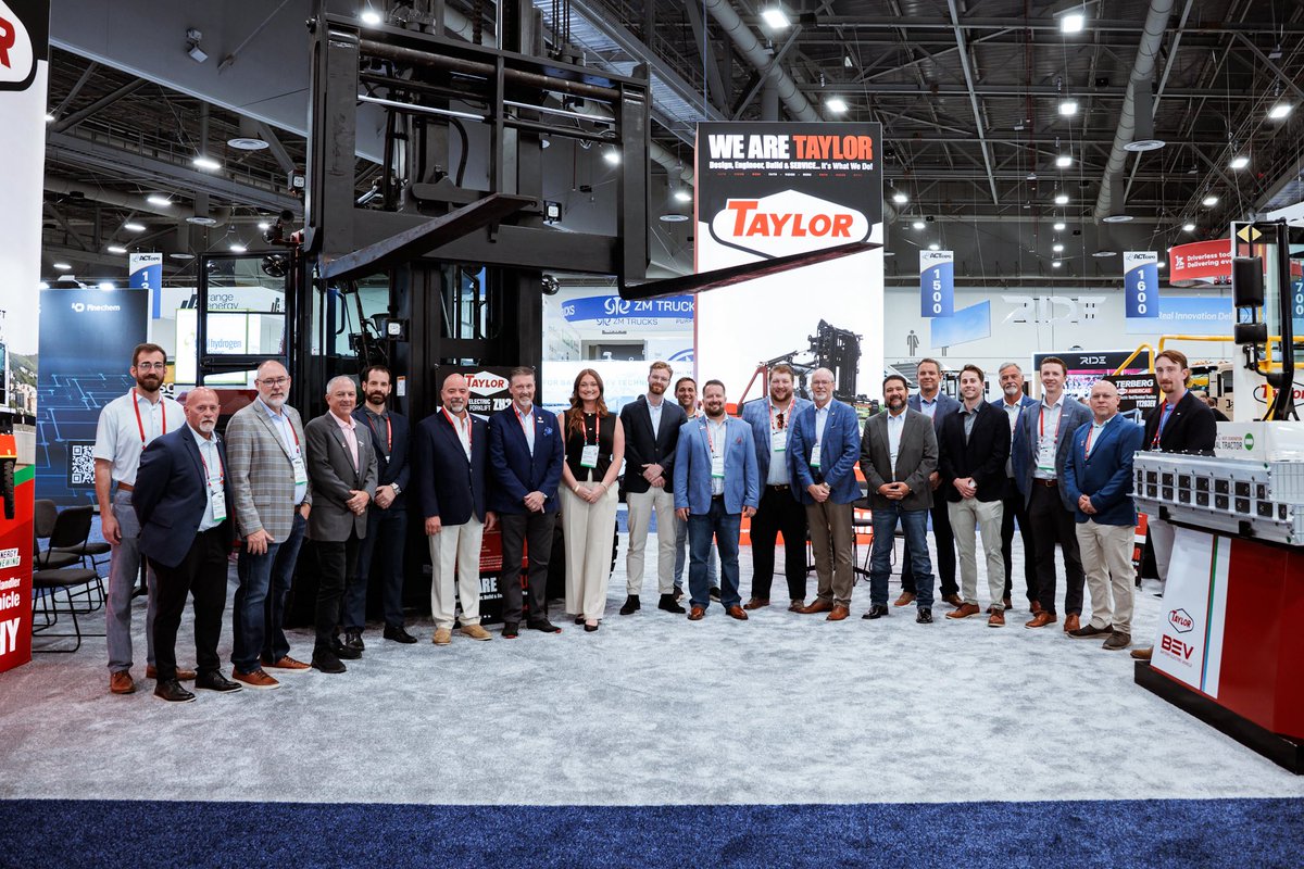 Taylor_Machine's tweet photo. There’s a few hours left of day 1 to come by booth #1429 and check out what EVs we have to offer!

#taylormachineworks #taylorbigred #terbergtayloramericas #ACTExpo2026 https://t.co/Bxk6tOC6Ce