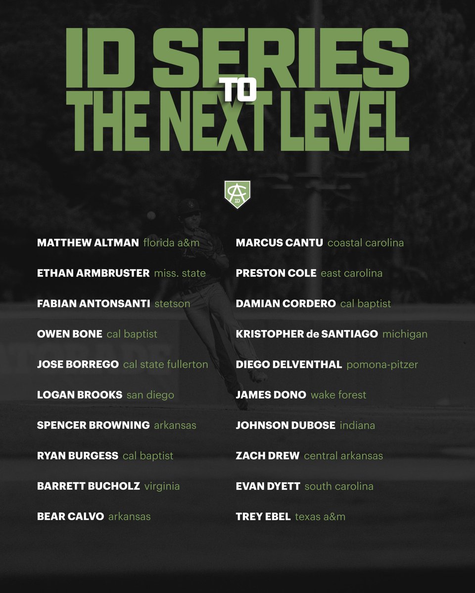 AreaCodeBSB's tweet photo. 𝗘𝗔𝗥𝗡𝗘𝗗. 𝗡𝗢𝗧 𝗚𝗜𝗩𝗘𝗡.

These ID Series athletes are moving on to the next level.

Register with the link in our bio. https://t.co/WH7b27Dj7Z
