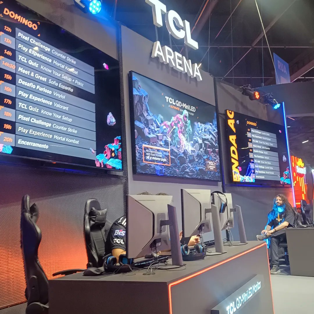 LiveStreamer_'s tweet photo. Stand: TCL
Evento: Gamescom 2026 

📸 Acompanhe um pouco da estrutura e do que a marca preparou para o evento.

@TCL_OficialBR  
#tcl #arenatcl #gamescom #Gamescom2026 #BlogLiveStreamer https://t.co/zj6NVOOwjI