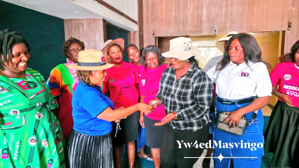 The Young Women for Economic Development (YW4ED) Masvingo Chapter, led by Cllr S. Marombedze, empowered young women in Masvingo West Constituency through a revolving fund initiative aimed at supporting income-generating projects.

The programme involves young women organised into