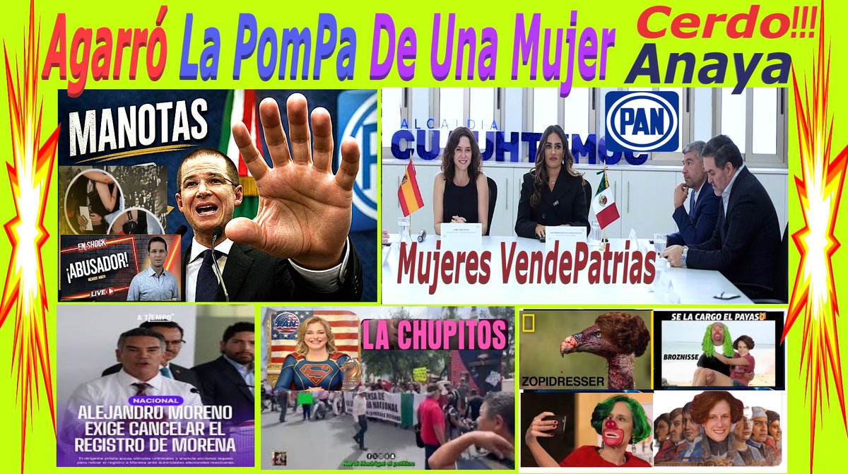 OROSOLIDORedes's tweet photo. @jgnaredo @fernandeznorona @IdiazAyuso 😡😡
Marrano!!!
😡Agarró la "PomPa"
😡De una Mujer @RicardoAnaya
😡"Es Un Abuso Sexual"
😡😡
🤑Las #Vendepatrias Se Juntan
🤑en la Alcaldía #Cuahutemoc
🤑🤑
🤢El #Vandalito Moreno
🤢La #Chupitos de Chih
🤢La #ZopiDresser Veneno a #SuperClaudia
🤢🤢
https://t.co/6kavGwu4LF https://t.co/fHoNw4e5iH