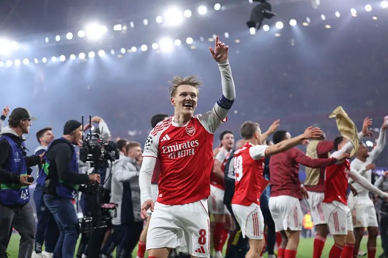 ArsenalLab's tweet photo. Arteta told them to dream big when no one believed. Now look at them. Champions League finalists. https://t.co/cIKbcdUO9f