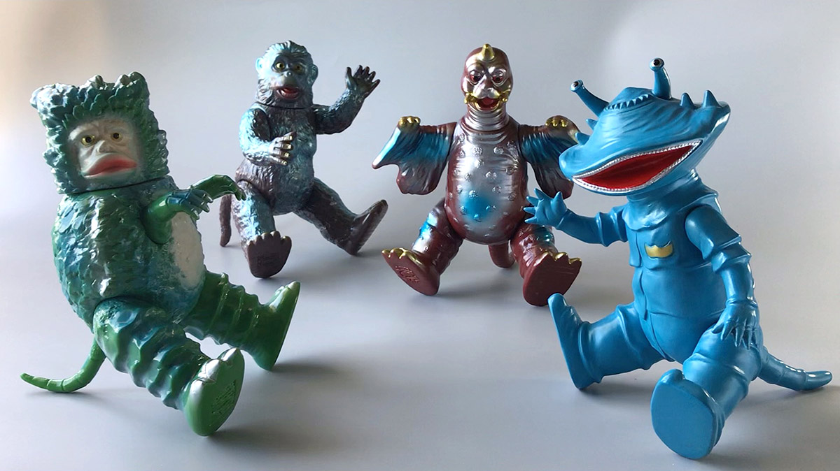 プレミアムバンダイのブルマァク復刻ソフビ（昭和レトロカラーVer.）の