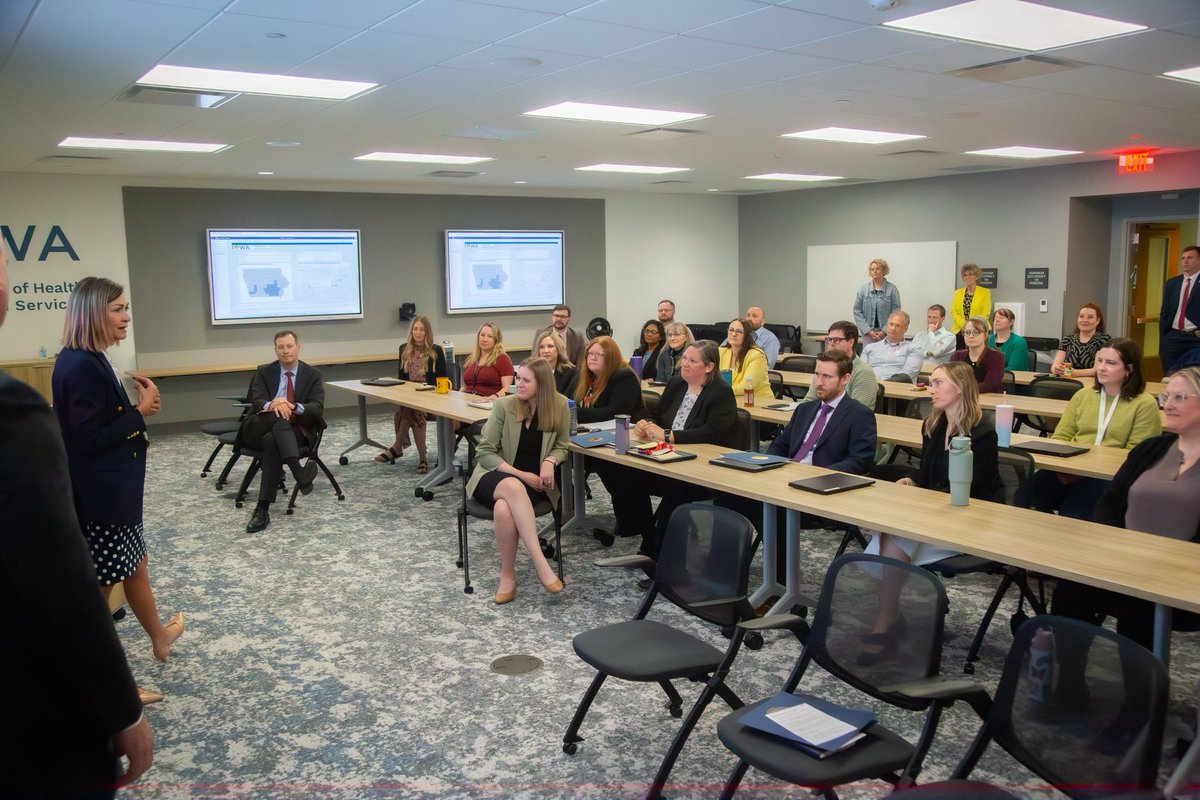 IAGovernor's tweet photo. The teams at @IowaHHS are doing incredible work to modernize and innovate operations. Thank you for making a real difference in the lives of Iowans! #PublicServiceWeek https://t.co/Kjt1pkWqxn