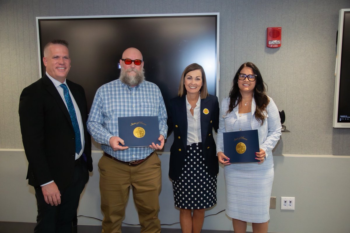 IAGovernor's tweet photo. The teams at @IowaHHS are doing incredible work to modernize and innovate operations. Thank you for making a real difference in the lives of Iowans! #PublicServiceWeek https://t.co/Kjt1pkWqxn