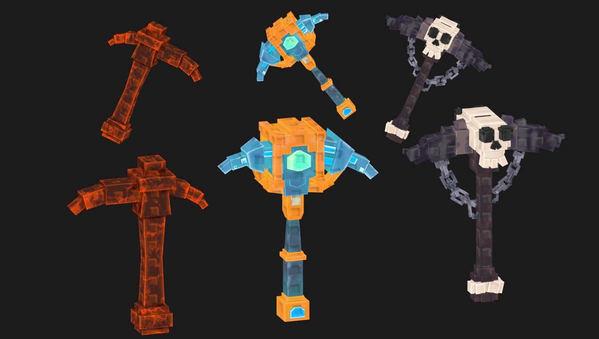 BielllDev's tweet image. ⛏️ Another pickaxe pack delivered

⚡ Optimized for performance

💎 Stylized tools with clean topology

✨ Game-ready assets built for mining systems

✅ Contact: bviellx
#ROBLOX #RobloxDev #RobloxArt