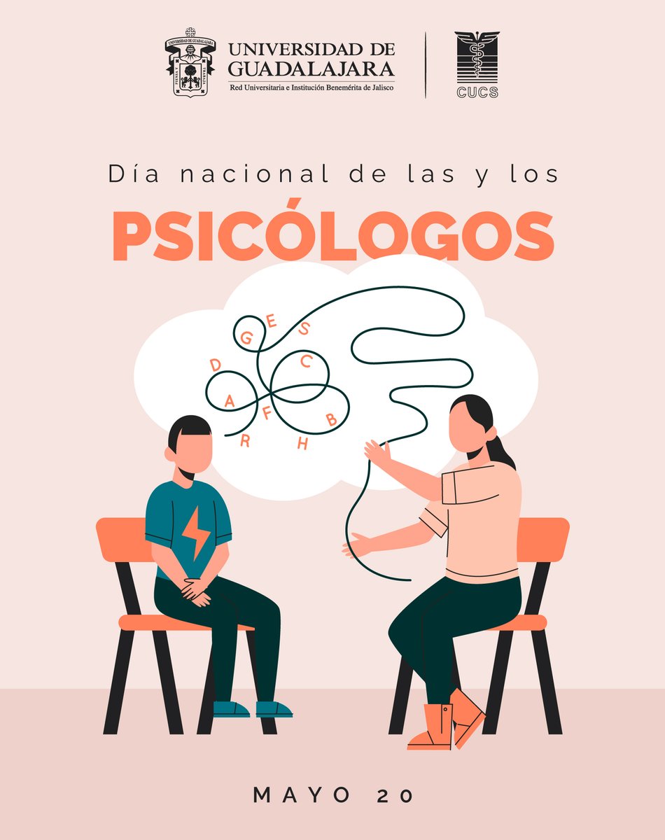 OficialCUCS's tweet photo. Hoy, #CUCSConmemora el Día Internacional de las y los Psicólogos. 🧠✨
Gracias a quienes ayudan a construir bienestar emocional en cada historia abriendo caminos hacia una vida más equilibrada y consciente. 🫂 https://t.co/AuSI6LdXEb