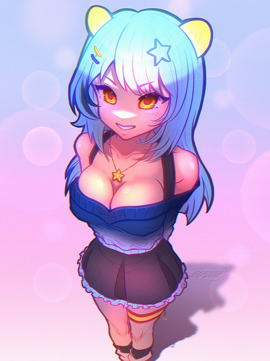 Sapuchii's tweet photo. First art piece done, made for @Fashaeli ⭐️ https://t.co/DOkQZGt8C7