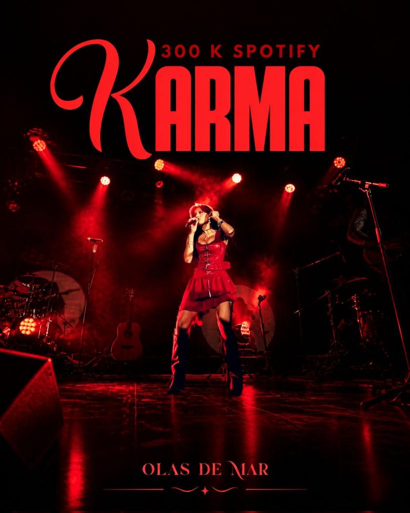 KARMA llegó a 300K en Spotify!!! 🖤🔥
Esto apenas empieza… cada stream, cada apoyo y cada vez que la ponen en repeat ayuda a poder llegar a estos momentos de celebración!
Vamos por mucho más 🥳🌊✨️