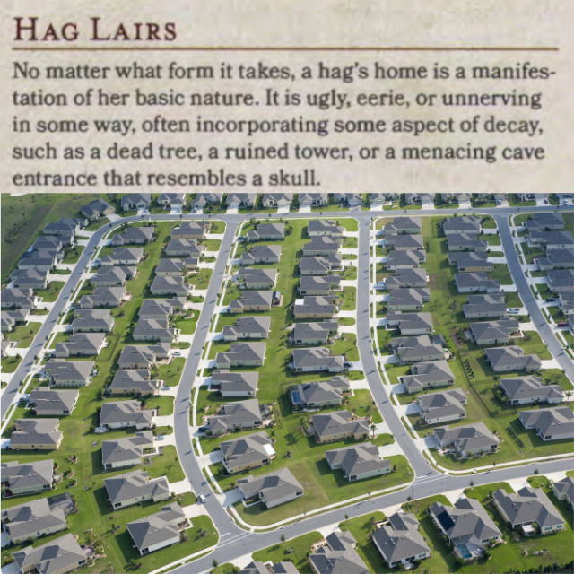 dnd_multiverse's tweet image. an eerie land of decay that defies nature, well that's just an american suburb #DnD #RPG