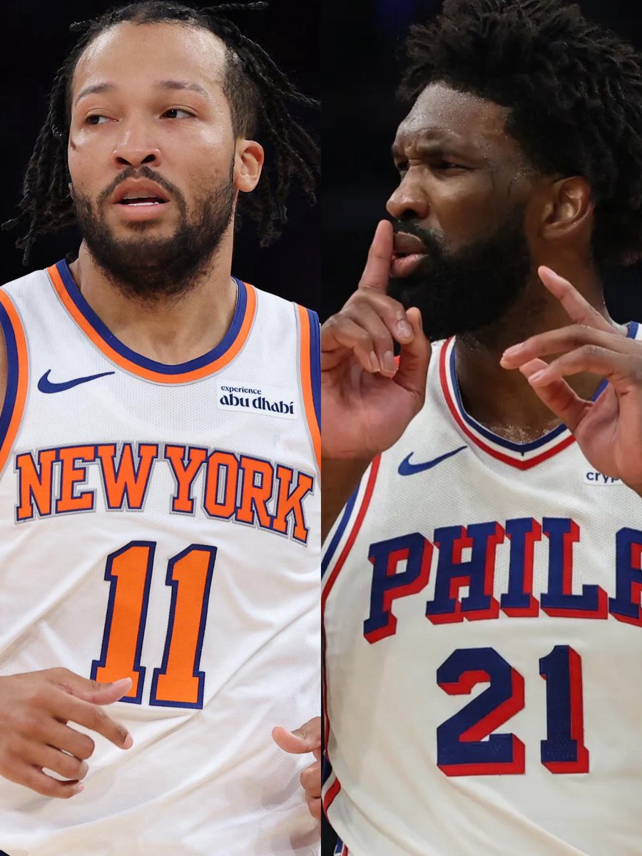 DaveGTakes's tweet photo. The Knicks are going to beat the 76ers &amp; it’s not because they’re the better team..

It’s because Joel Embiid physically WILL NOT recover from the 7 game series vs Boston until NEXT SEASON 😒 https://t.co/0xQTpEBsd9