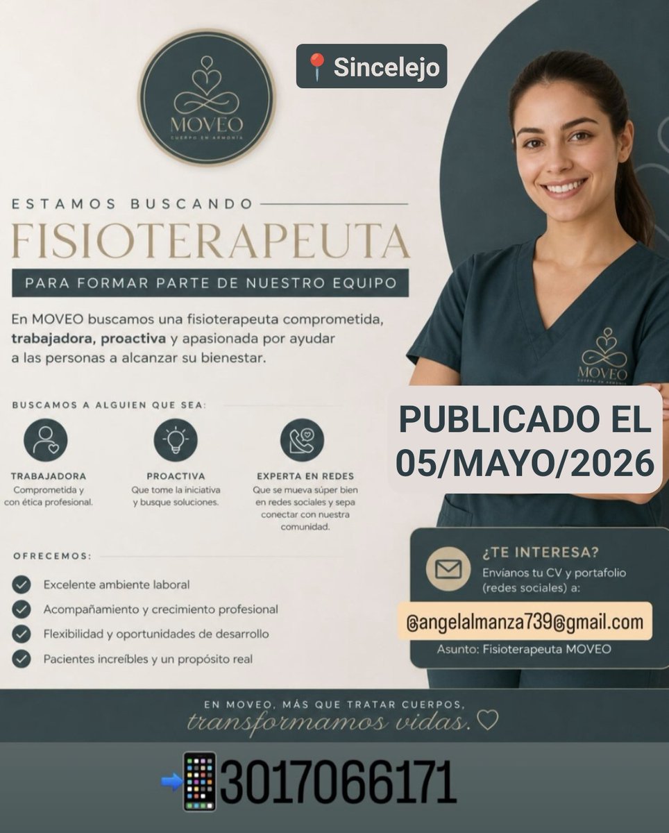 Oportunidad de empleo en Sincelejo