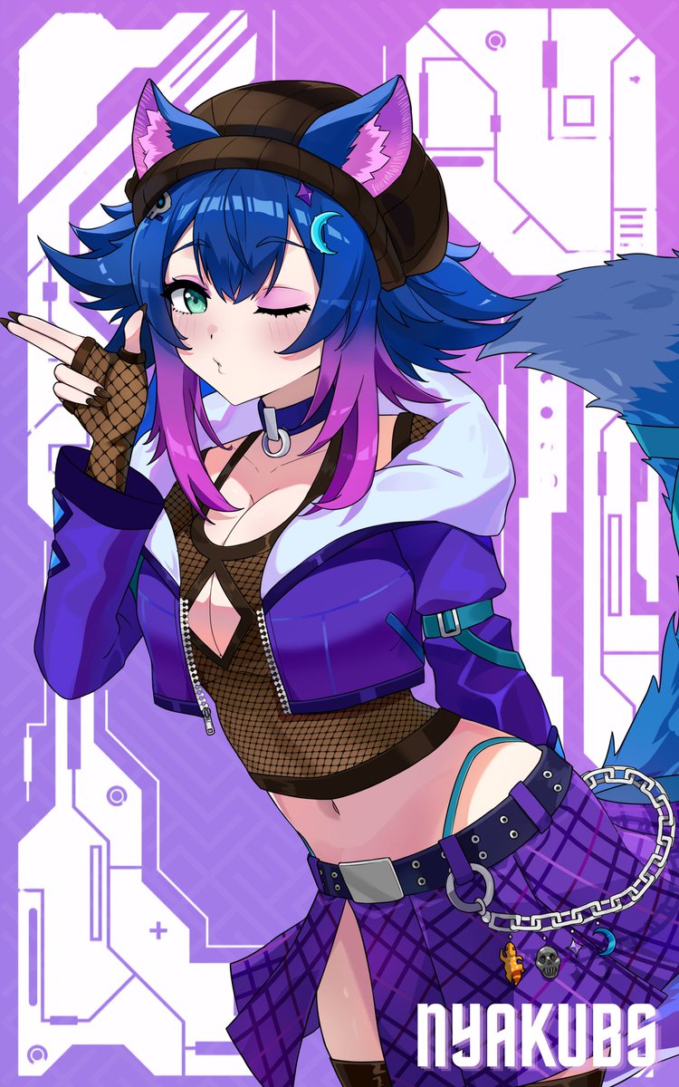 Nyakubs🐈‍⬛️🦎Punk Catgirl Vtuber|| DEBUT MAY 25TH tweet media
