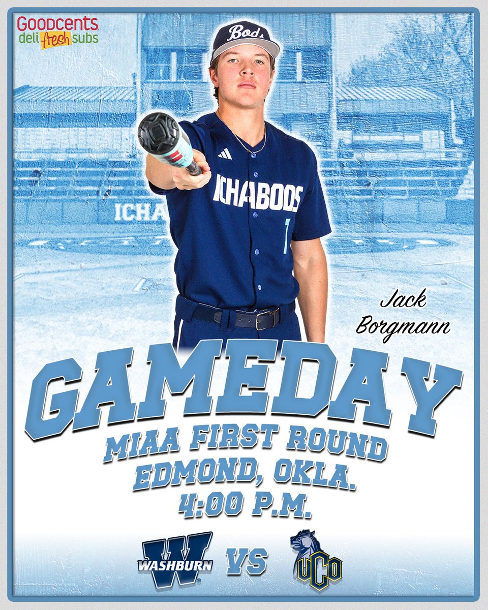 IchabodBSB's tweet photo. Postseason play is 𝙃𝙀𝙍𝙀 as we take on the Bronchos in round one of the MIAA Tournament! #GoBods 

🆚 | Central Oklahoma
📍 | Edmond, Okla.
⏰ | 4:00 p.m.
📊 | https://t.co/tzVWPloLS9
📺 | https://t.co/sQGSsdV5Vc https://t.co/Q3lOU6qgvs