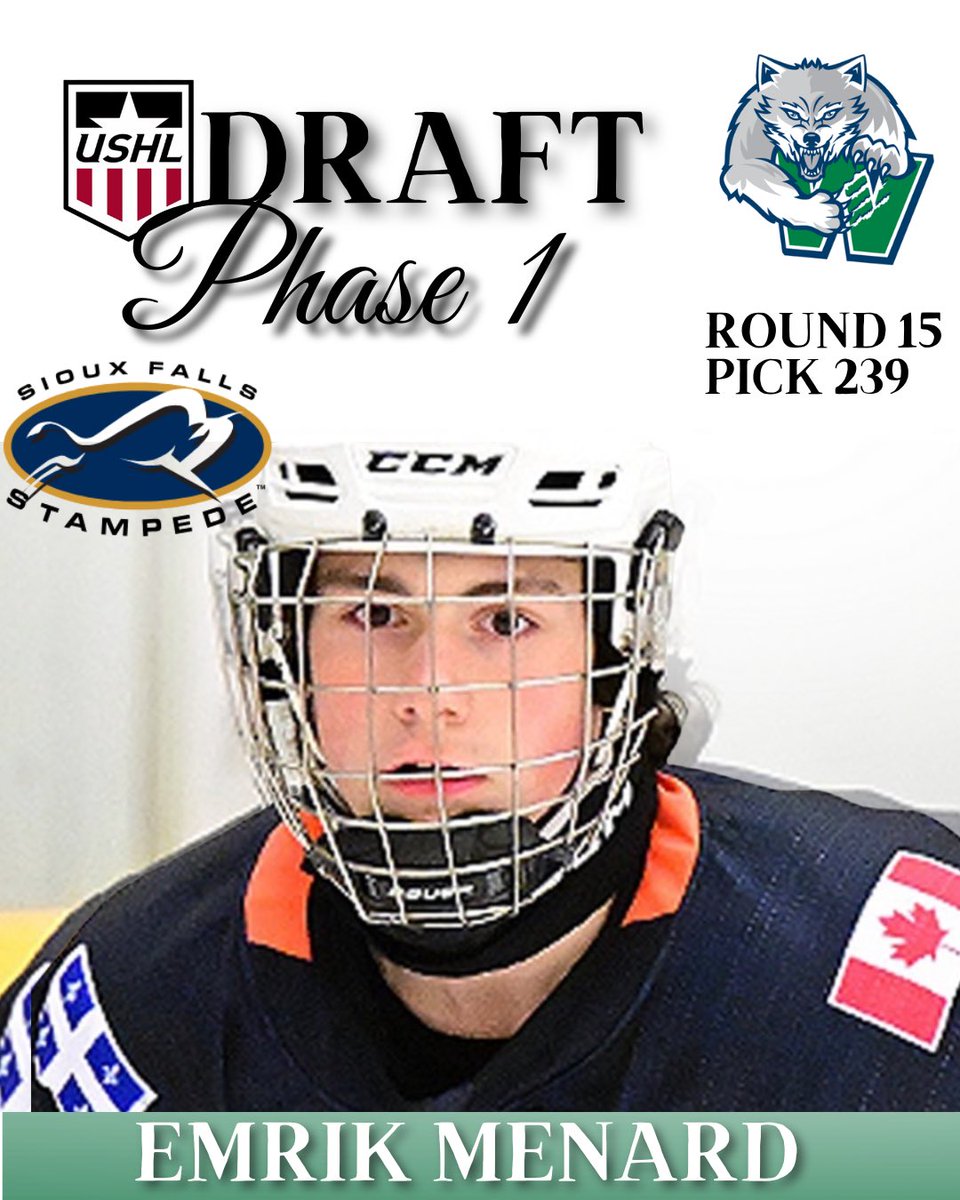 wolfpackhcky's tweet photo. Congrats Emrik and his family on their selection in the 2026 USHL Phase 1 Draft 🐺💙

#WolfpackDraftPicks https://t.co/IFn1njXHtG