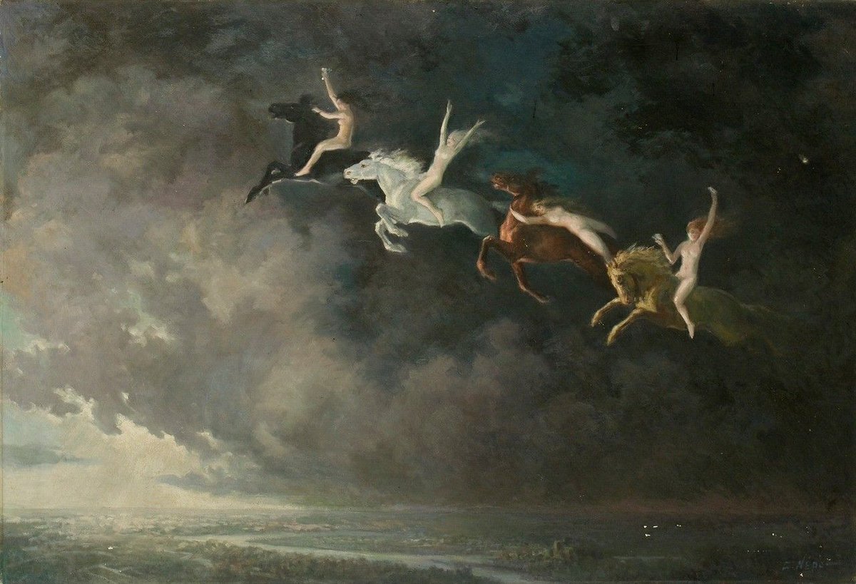 OInscendence's tweet photo. "Walpurgis Night", Constantin Nepo (1915 - 1976), Russian https://t.co/yP4xkEd9Lv