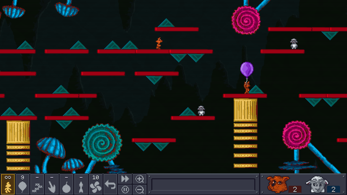 ThronionGames's tweet image. Level screenshot. This one's got lots of bright colors. #gamedev #indiegame