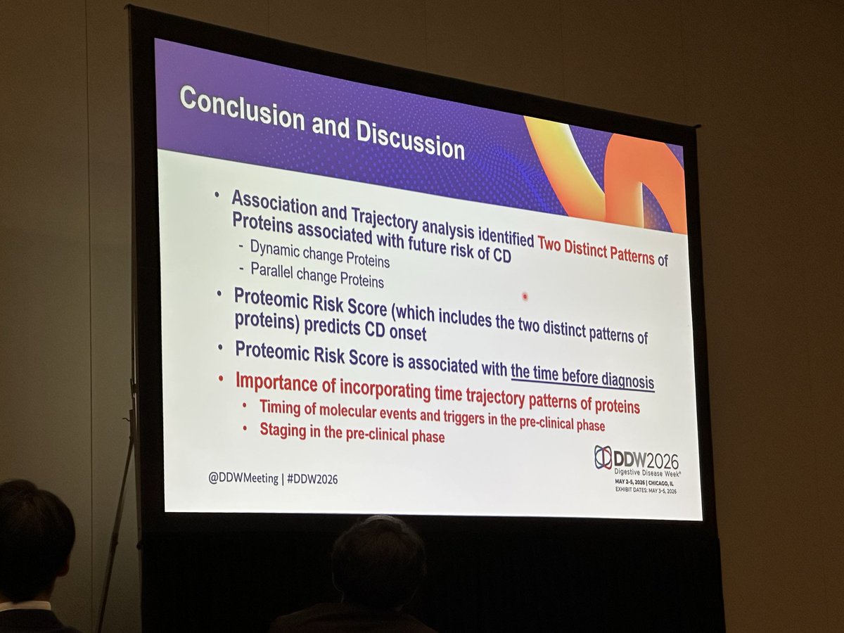 SunHoLee15's tweet photo. Time-trajectory analyses reveals evolution of serum Proteome during the preclinical phase in CD @RirongChen @DDWMeeting
#PROMISEConsortium @KenCroitoru @JeanFredericCo1 @khalili_MD #IngaPeter @TurpinWilliams @ryanungaro #EmilyLopes #FrancescaPetralia #BijuBharali
@The_GEMProject