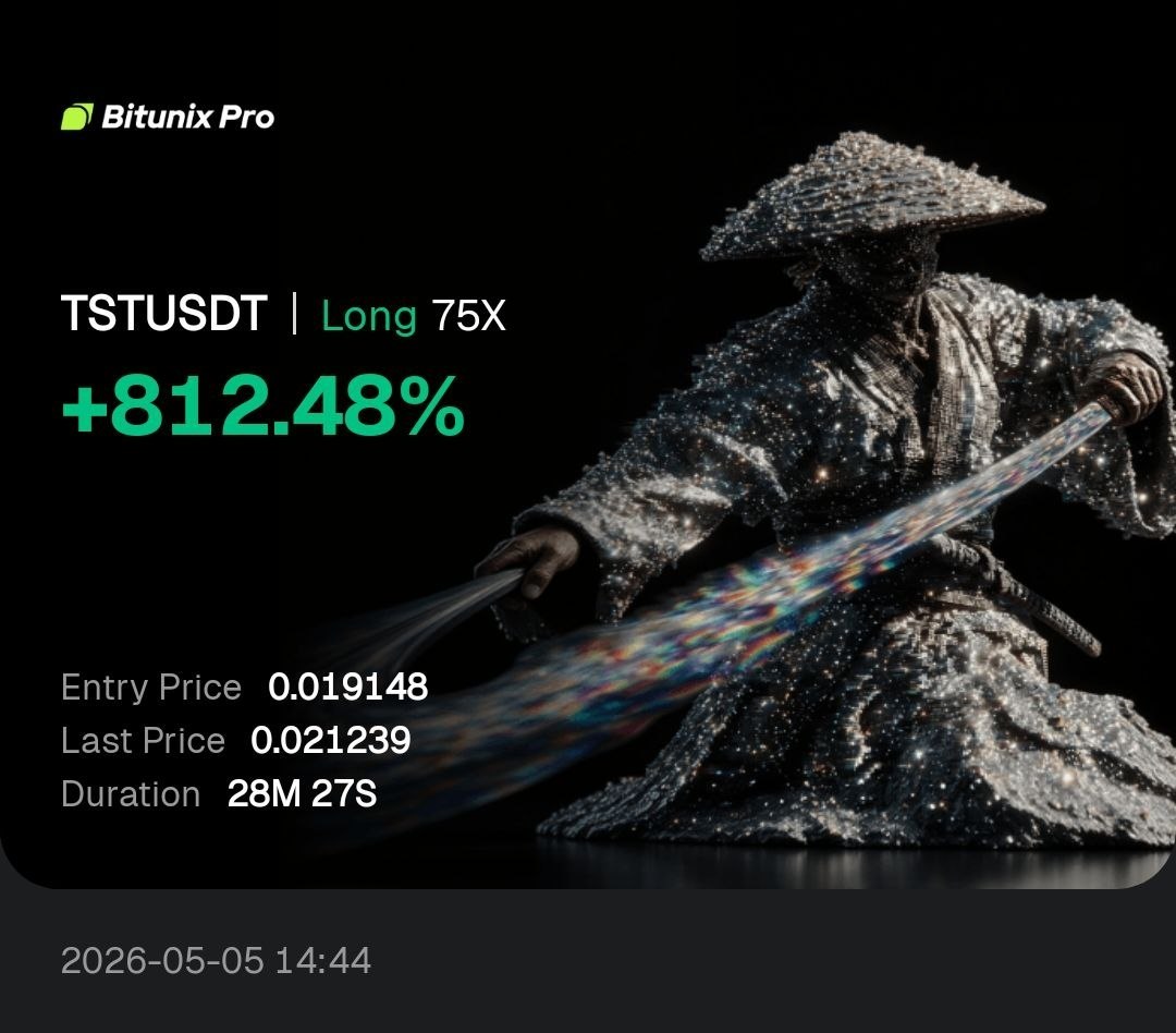 cryptoaleksabdr's tweet image. Binance Futures
#TST  /USDT 📊📊
TAKE PROFIT 02 ✔️✔️ 
812.48%💵 
80% CLOSE 
🔜 00 HOURS 28 MINUTES